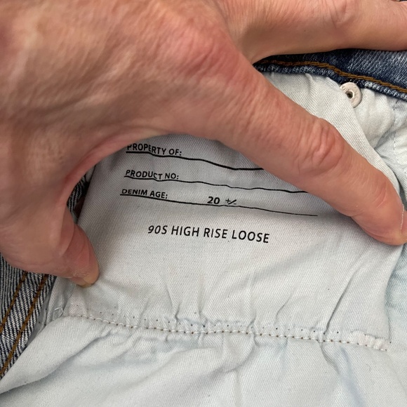 RE/DONE 90s High Rise Loose Jeans Rio Fade Size 26 - Picture 9 of 11